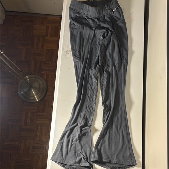 Gray Flared Riding pants - Picture 1 of 5